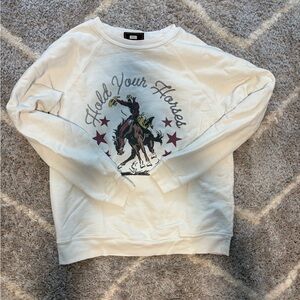 “Hold Your Horses” Retro Brand Sweatshirt